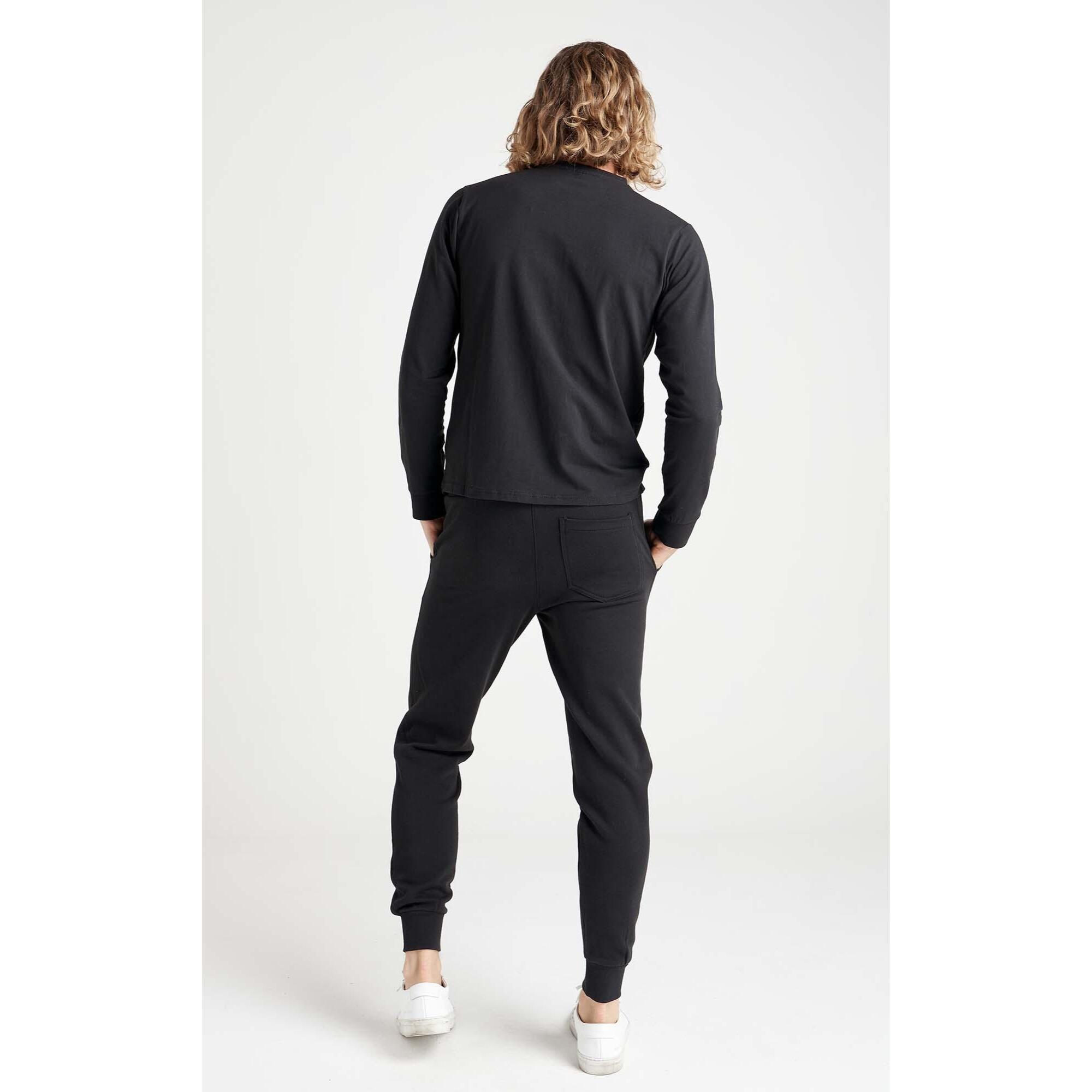 Camiseta de hombre Leone Basic de algodón de manga larga