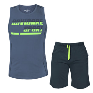 Pigiama Completo Uomo NAVIGARE Cotone Manica Corta - 6 Modelli