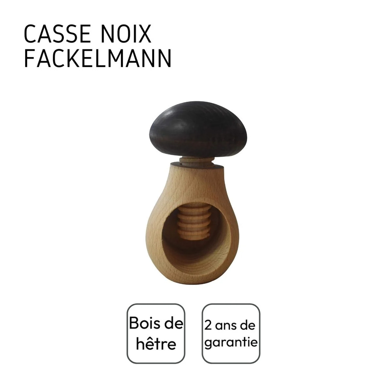 Set de 2 casse-noix en bois Fackelmann Boisselerie