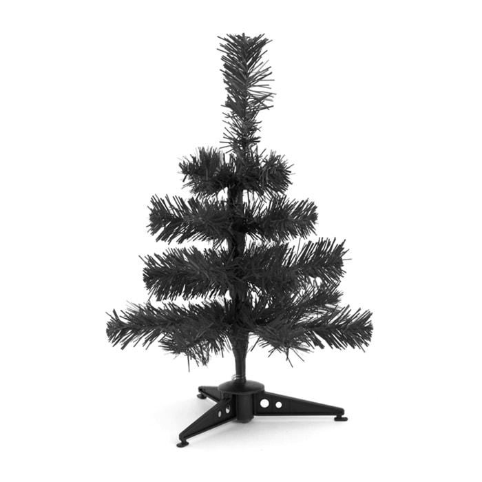DAM  Albero di Natale con rami regolabili 30 cm 15x15x30 Cm. Colore nero