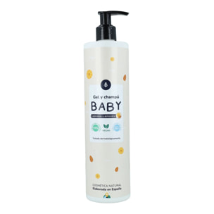 Gel y champú infantil Caléndula y Almendra Planeta Huerto 500 ml