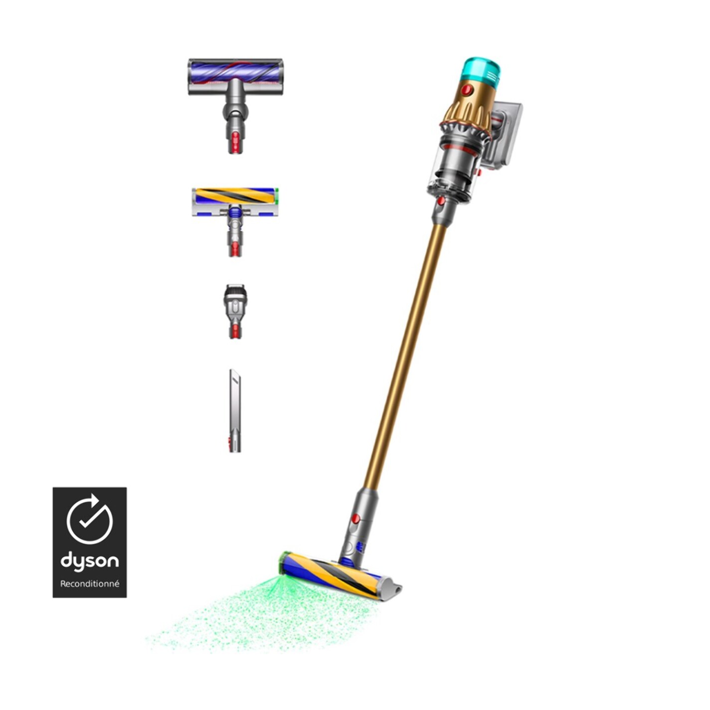 Dyson V12 Detectᵀᴹ Slim (Gold) Aspirateur sans fil - Reconditionné