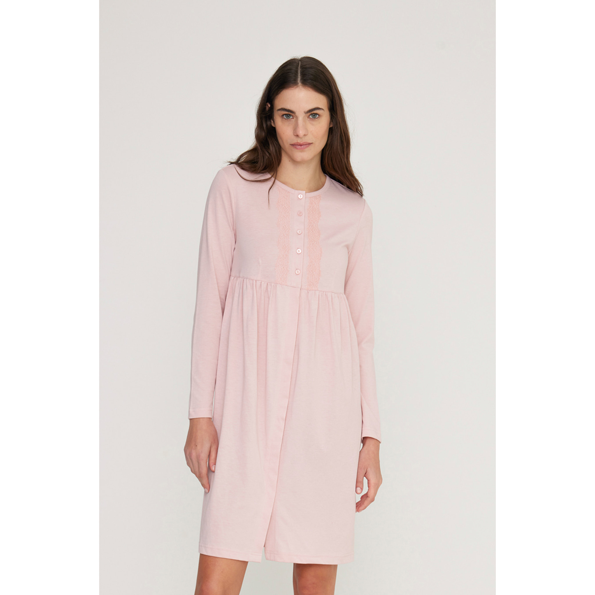 Camicia da notte donna lily in jersey invernale Noidinotte