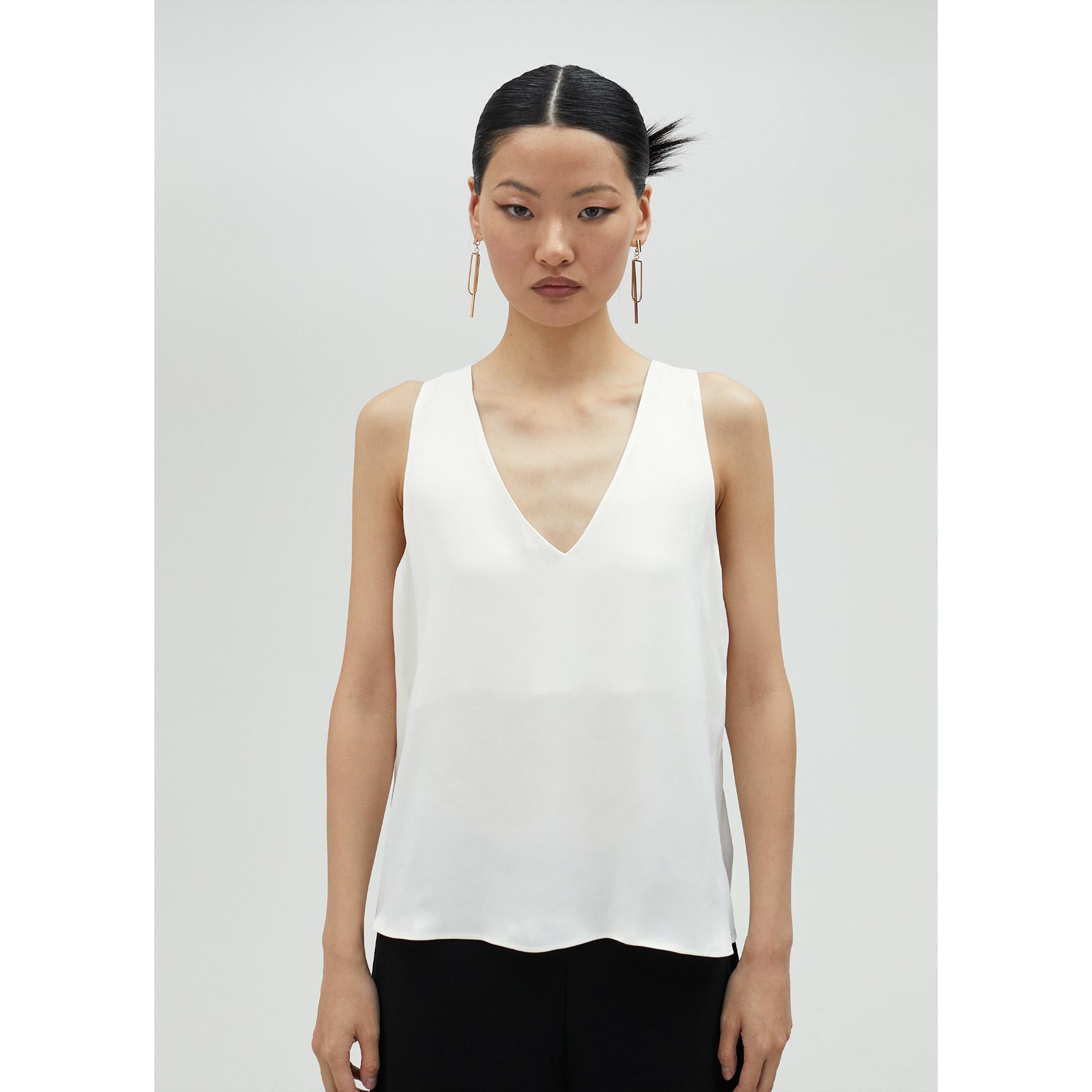 Top basic con spalline