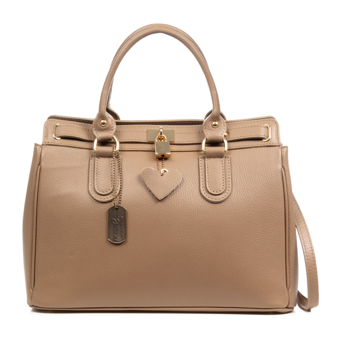 Borsa Arpaise da donna. Vera pelle Dollaro.