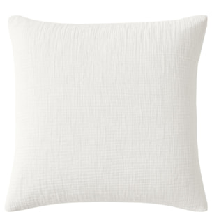 Paire de Taies d'oreiller gaze de coton lavé blanc pur