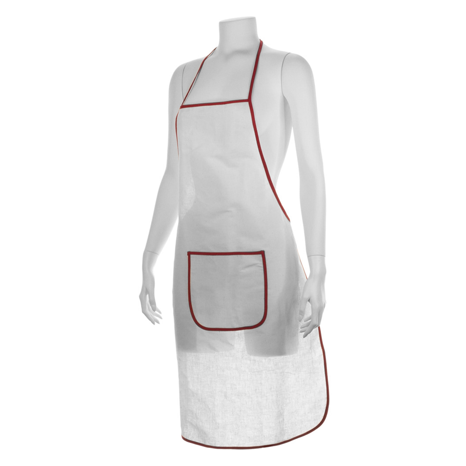 Argos, grembiule in morbido materiale 100% cotone. Con tasca frontale e nastri di regolazione. Taglio sopra il ginocchio.