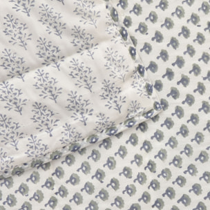 Colcha acolchada patchwork Block color azul 100% Algodón