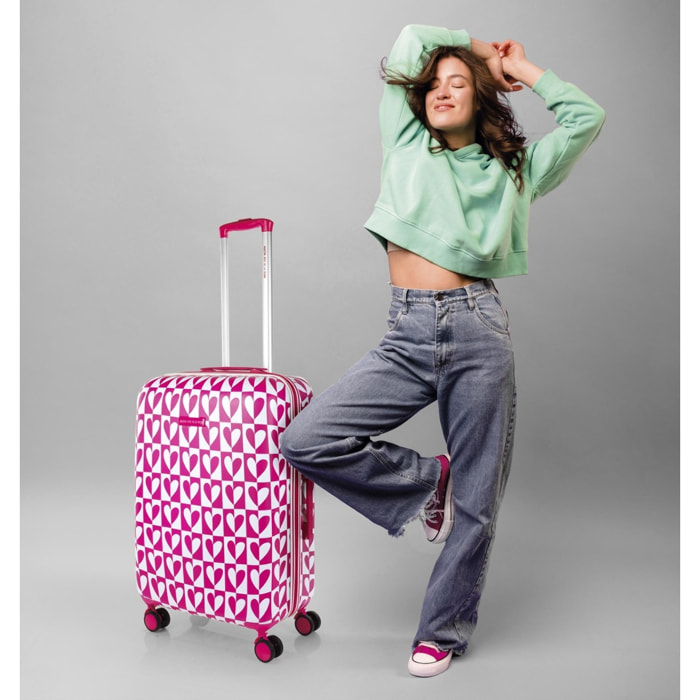 Maleta Pc Mediana Agatha Ruiz De La Prada Mirror Fucsia