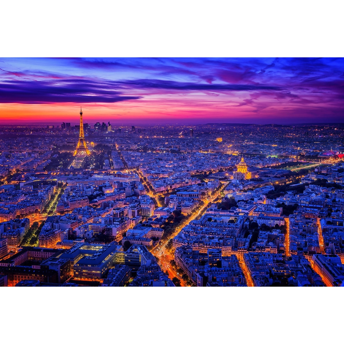 Tableau paris city lights Toile imprimée