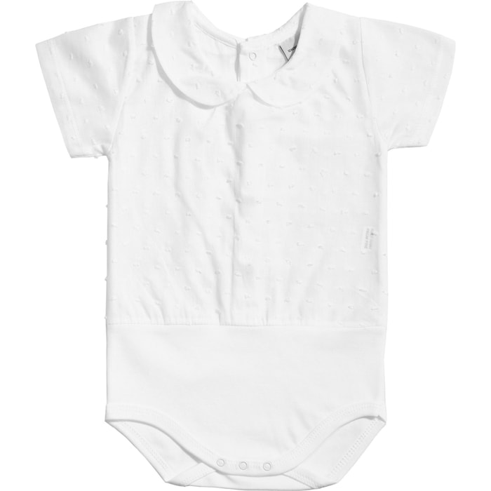 Body bebé manga corta plumetti cuello