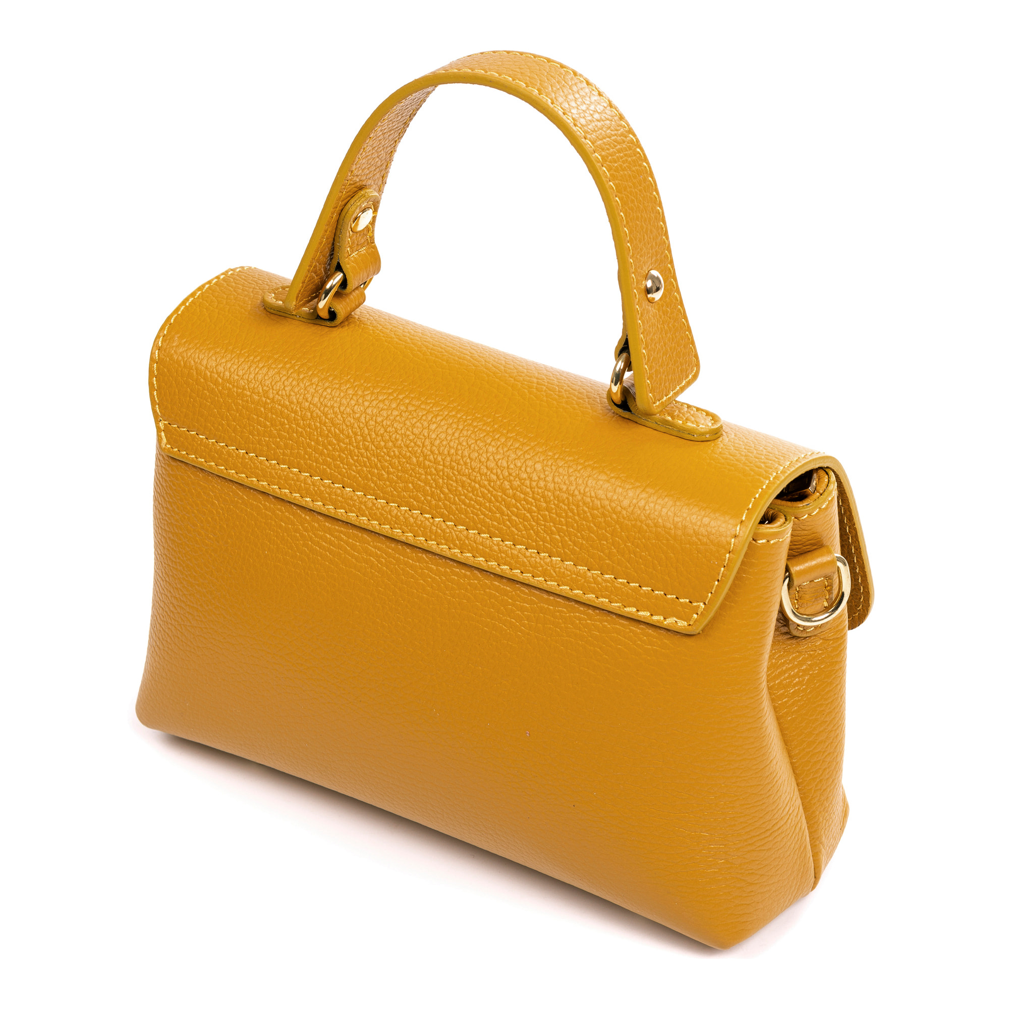 Asolo borsa a mano, in pelle autentica finitura dollaro.