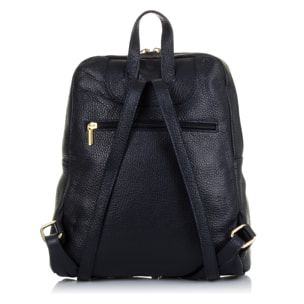 Monastier Bolso mochila Mujer.Piel auténtica Dollaro