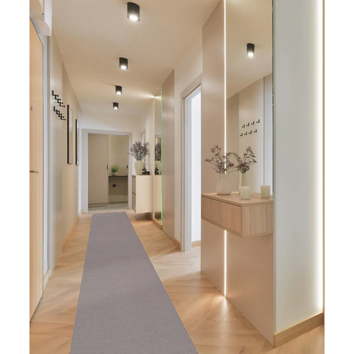 Passatoia guida cucina corridoio multiuso colore grigio