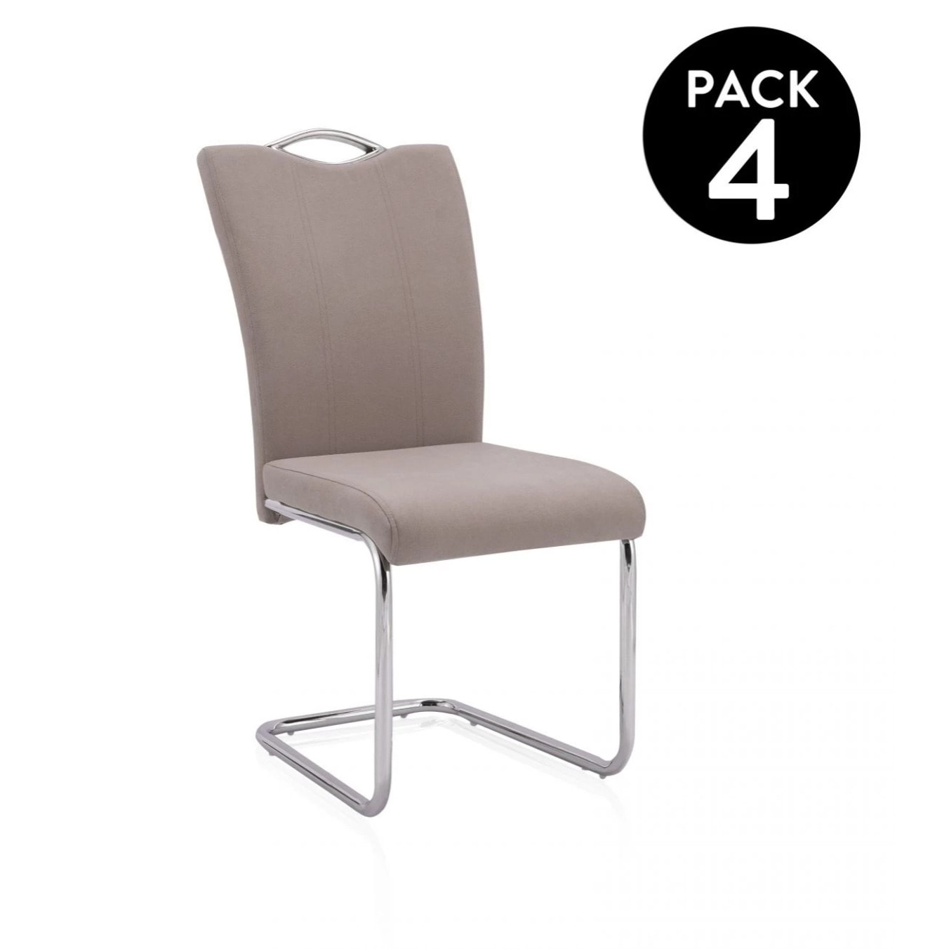 Pack 4 sillas de comedor Dana Tex Marengo