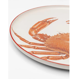 Assiettes crustacés 27cm set de 8 Kare Design