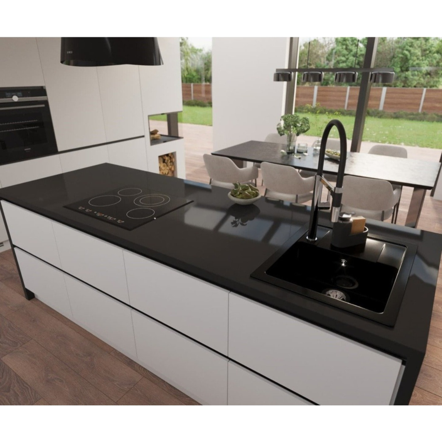 Distributeur de savon etrangement, noir (SATDKUCHC)