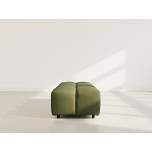 Adelaide - pouf en tissu texturé - Vert