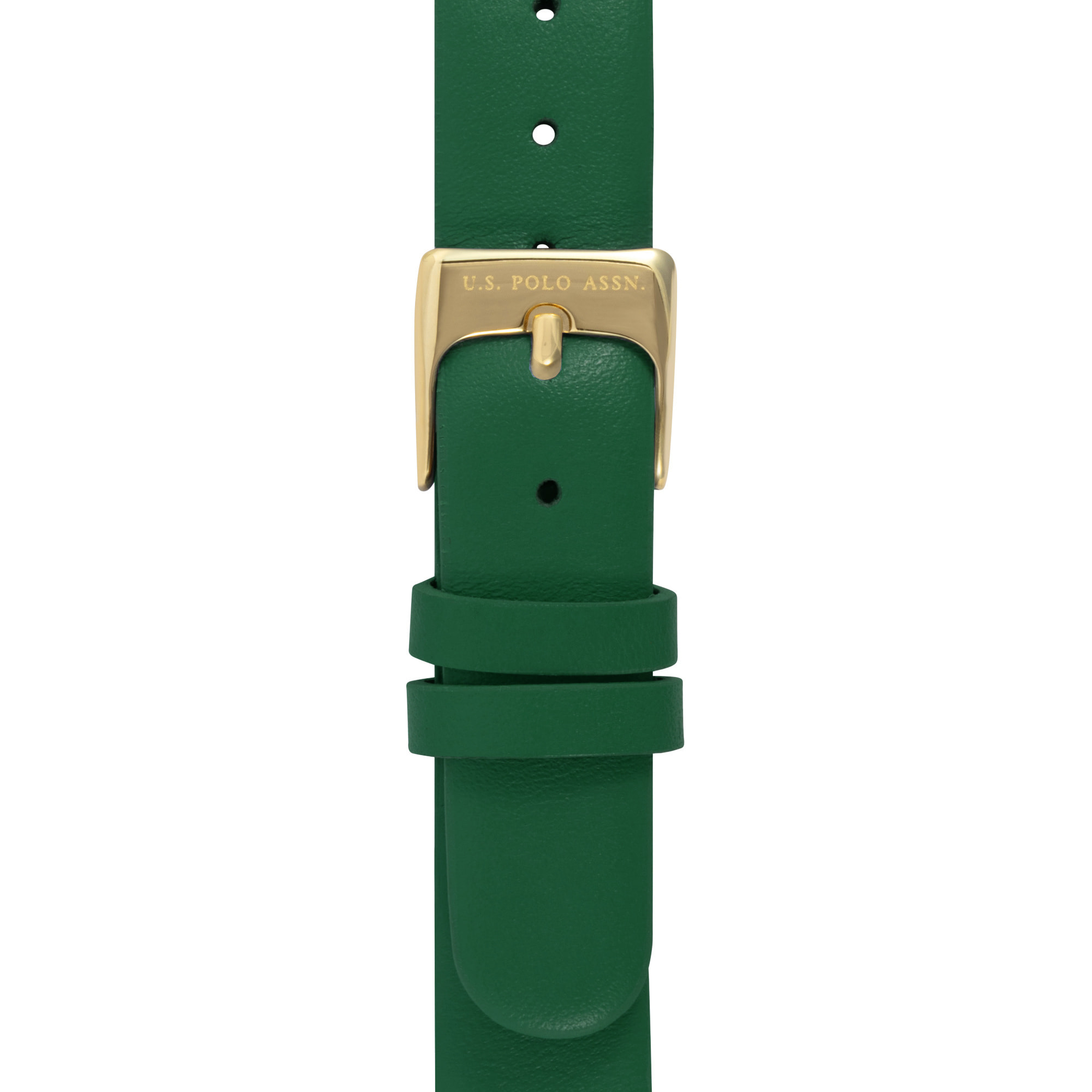 Orologio U.S. Polo Assn. in pelle verde