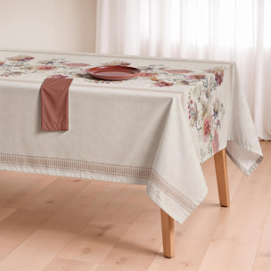 Nappe imprimée anti-taches SAMIR NATURAL