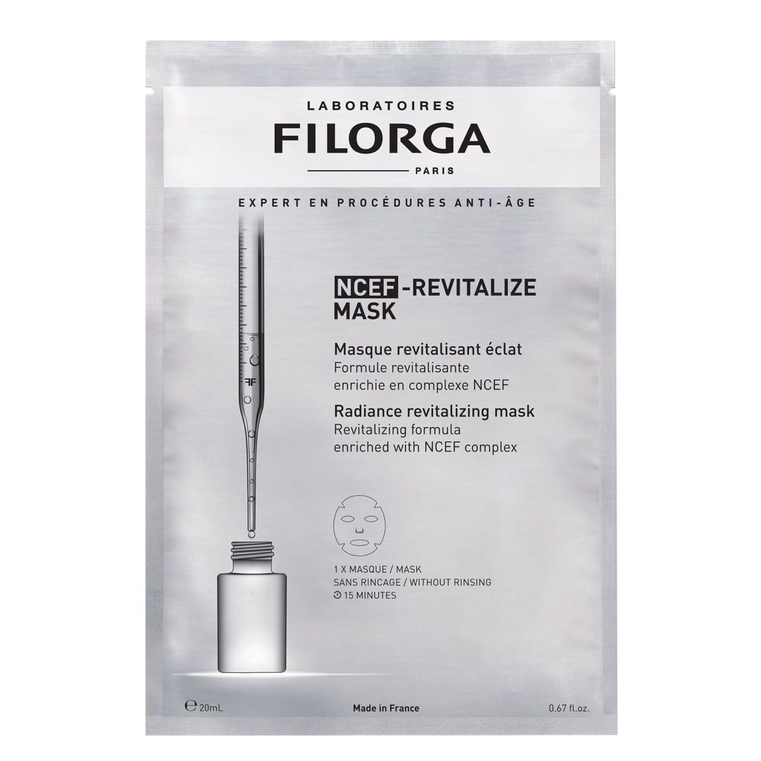 Filorga Ncef-Revitalize Mask - Masque revitalisant éclat enrichie en complexe NCEF 20ml