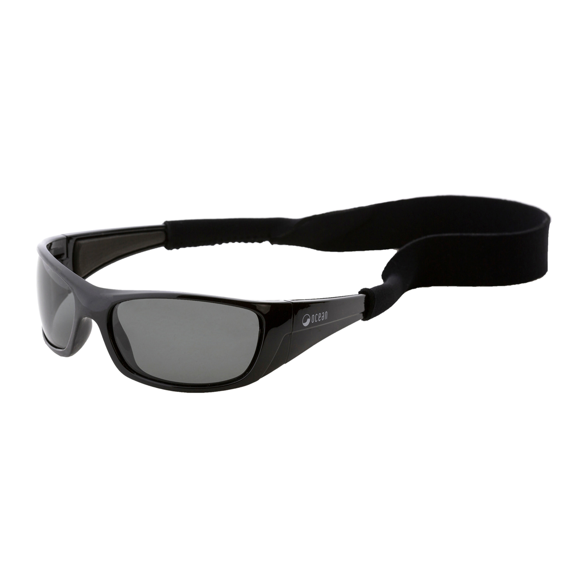 Gafas de deportes acuáticos OCEAN BERMUDA - Negro brillante / Ahumada