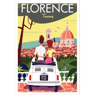 Affiche voyage à Florence Affiche seule