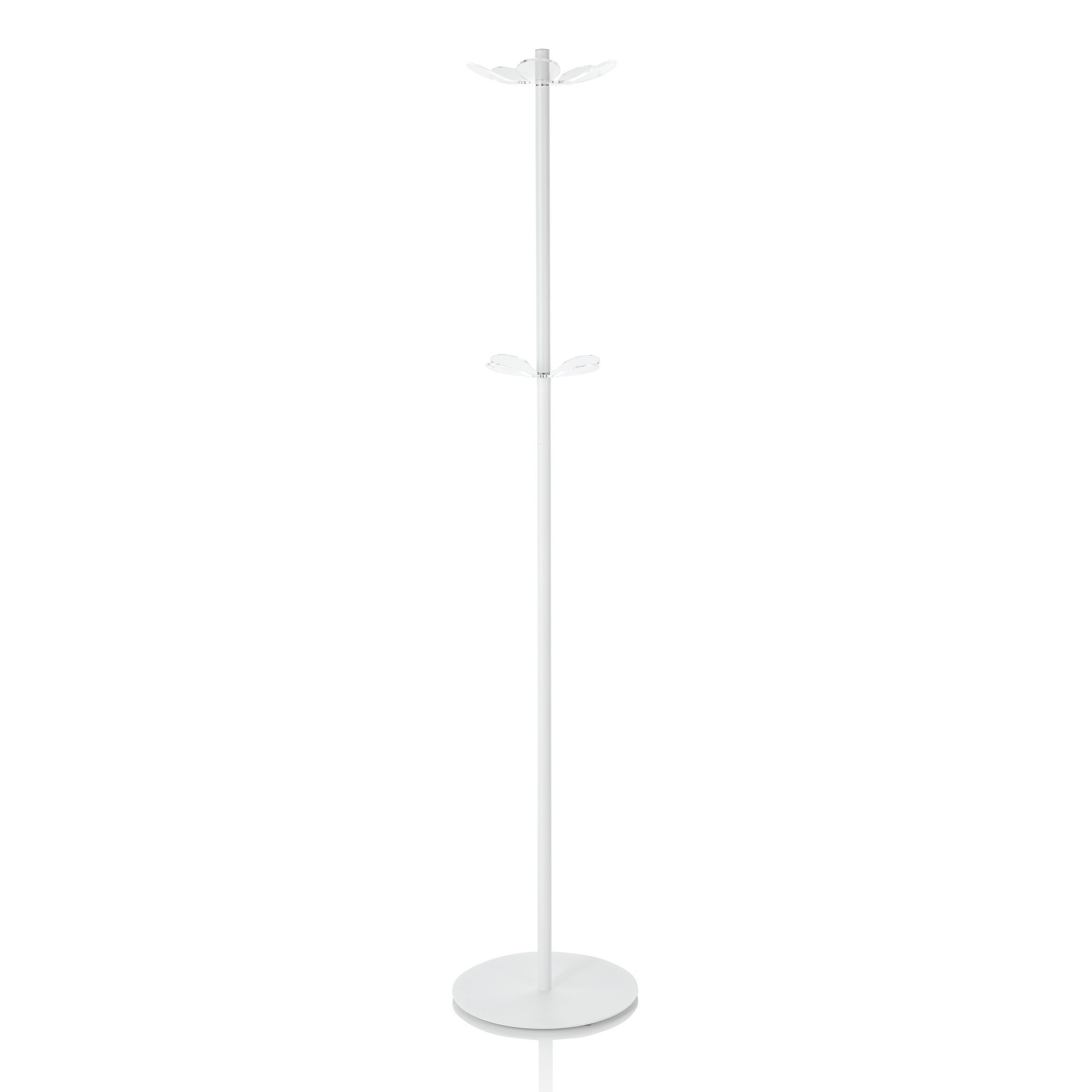 Porte-manteau Tomasucci CRETA, en acier et acrylique, blanc
