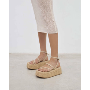 Sandalias de plataforma - Elina- 8 cm