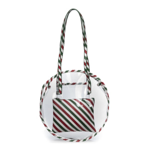Asti Bolso de hombro Mujer.Material PVC  Piel Sintética PU Estampado
