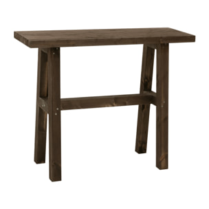 Console en bois massif en noyer de 100x80cm Hauteur: 80 Longueur: 100 Largeur: 35
