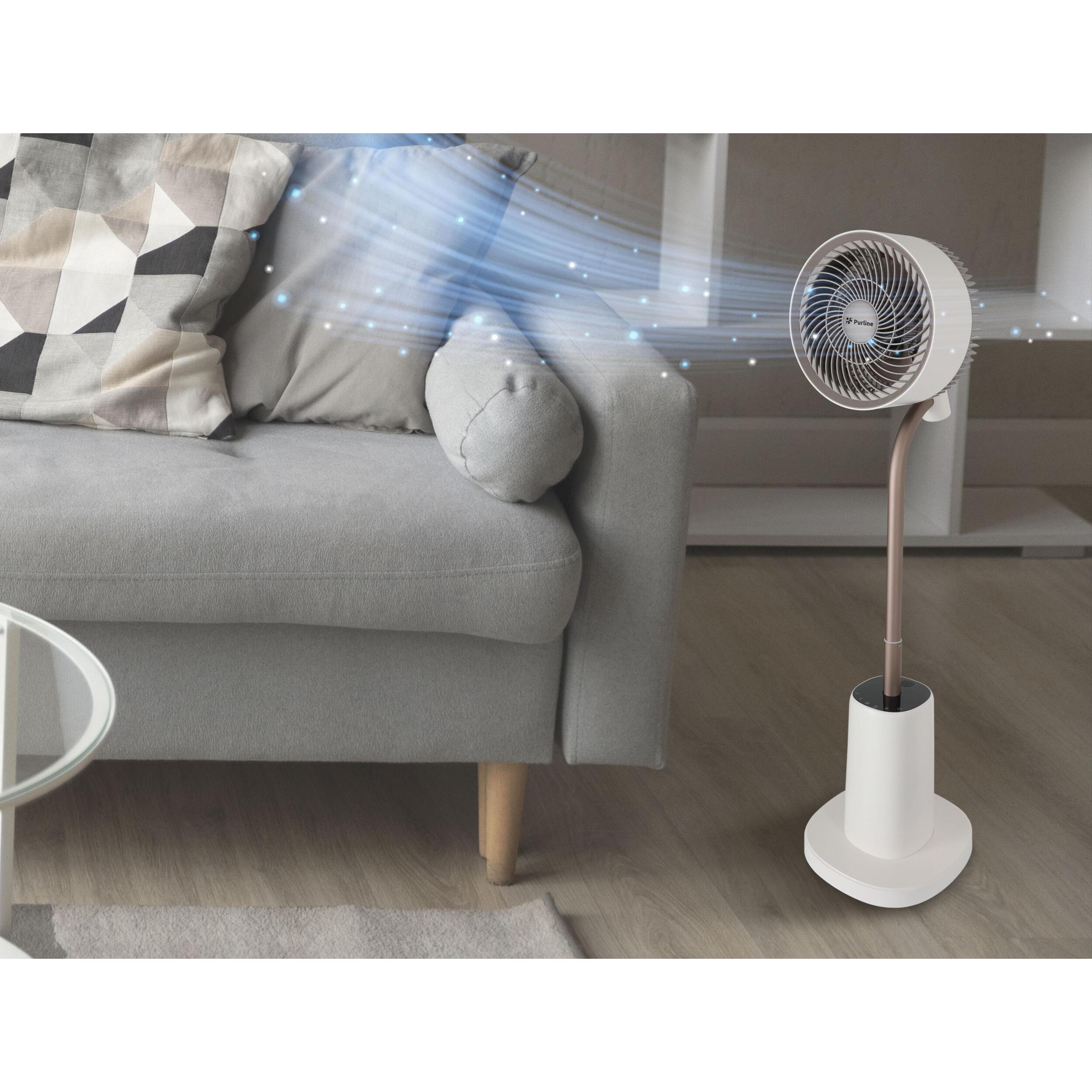 Ventilateur de sol DC avec lumière ambiante