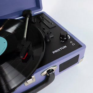 Tocadiscos Bluetooth VC400 - Reproductor y convertidor de vinilos - Lila