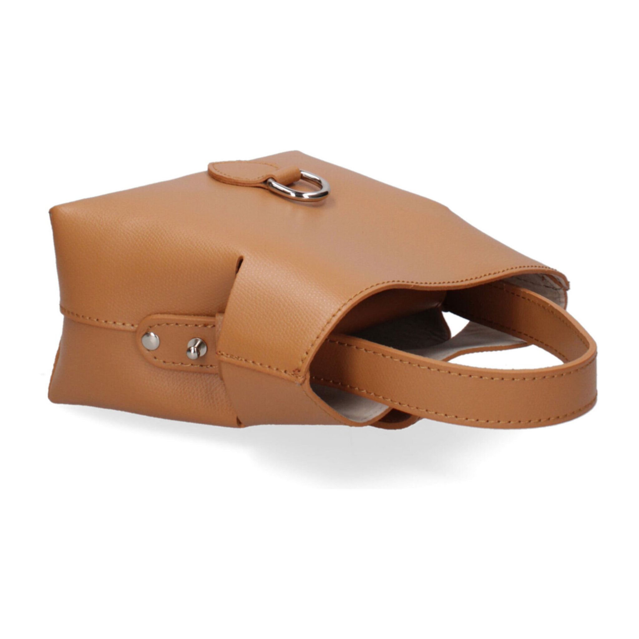 Borsa a mano da donna In Vera pelle Made in Italy 18x17x9 cm