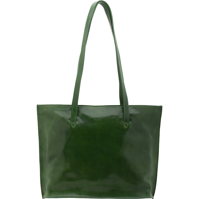 Borsa a spalla  da donna In Vera pelle Made in Italy 31x43x10 cm