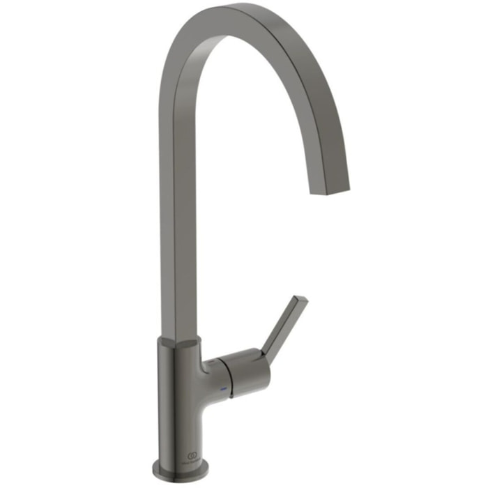 Robinet de cuisine IDEAL STANDARD Gusto carre gris magnetique