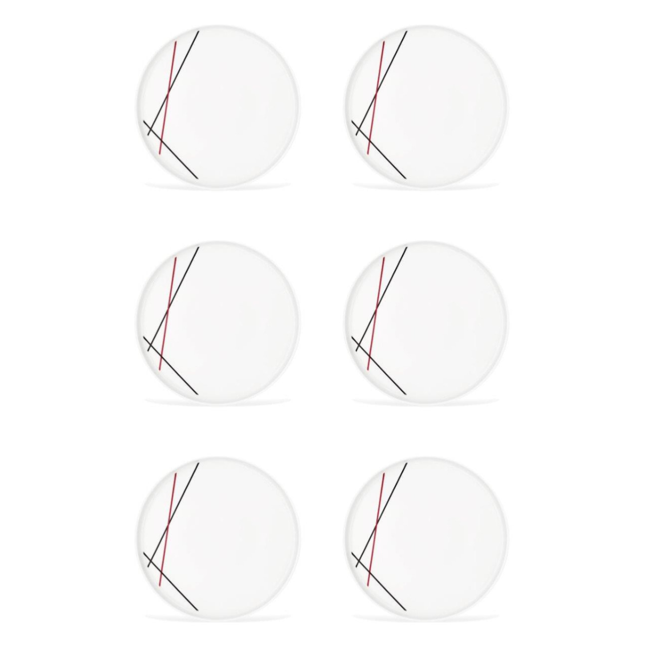 6 assiettes plates 27,5cm BISTROT