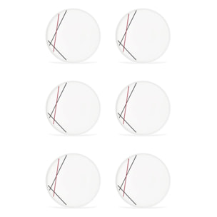 6 assiettes plates 27,5cm BISTROT