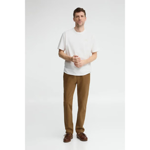 Camiseta blanca de corte holgado con parche Polo Club