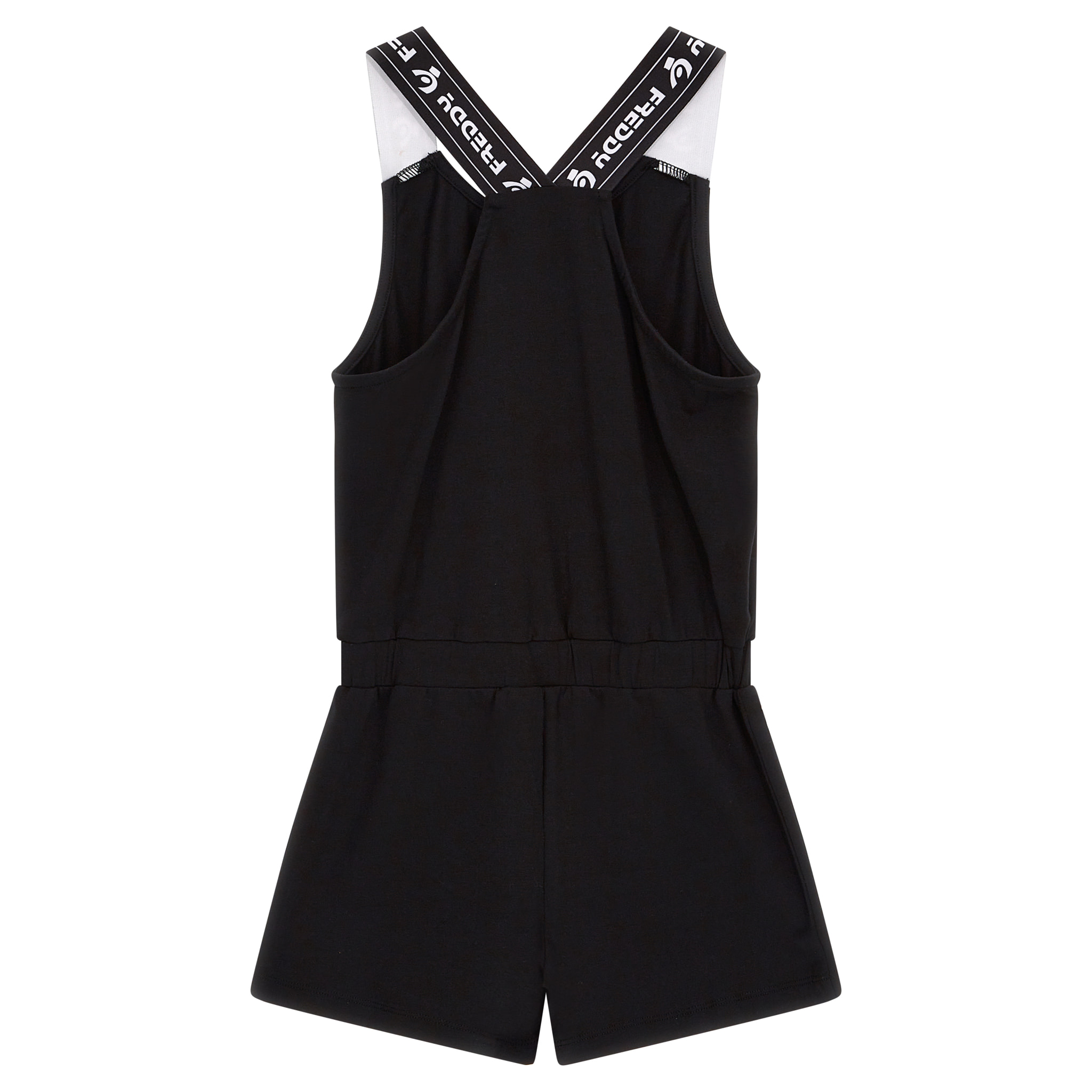 Jumpsuit estiva con spalline logate