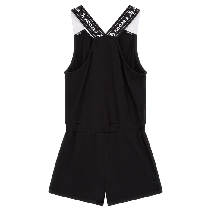 Jumpsuit estiva con spalline logate