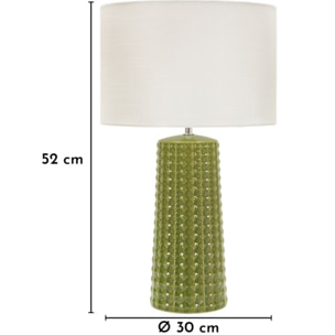 LAMPADA DA TAVOLO GLISS VERDE CM Ø 30X52