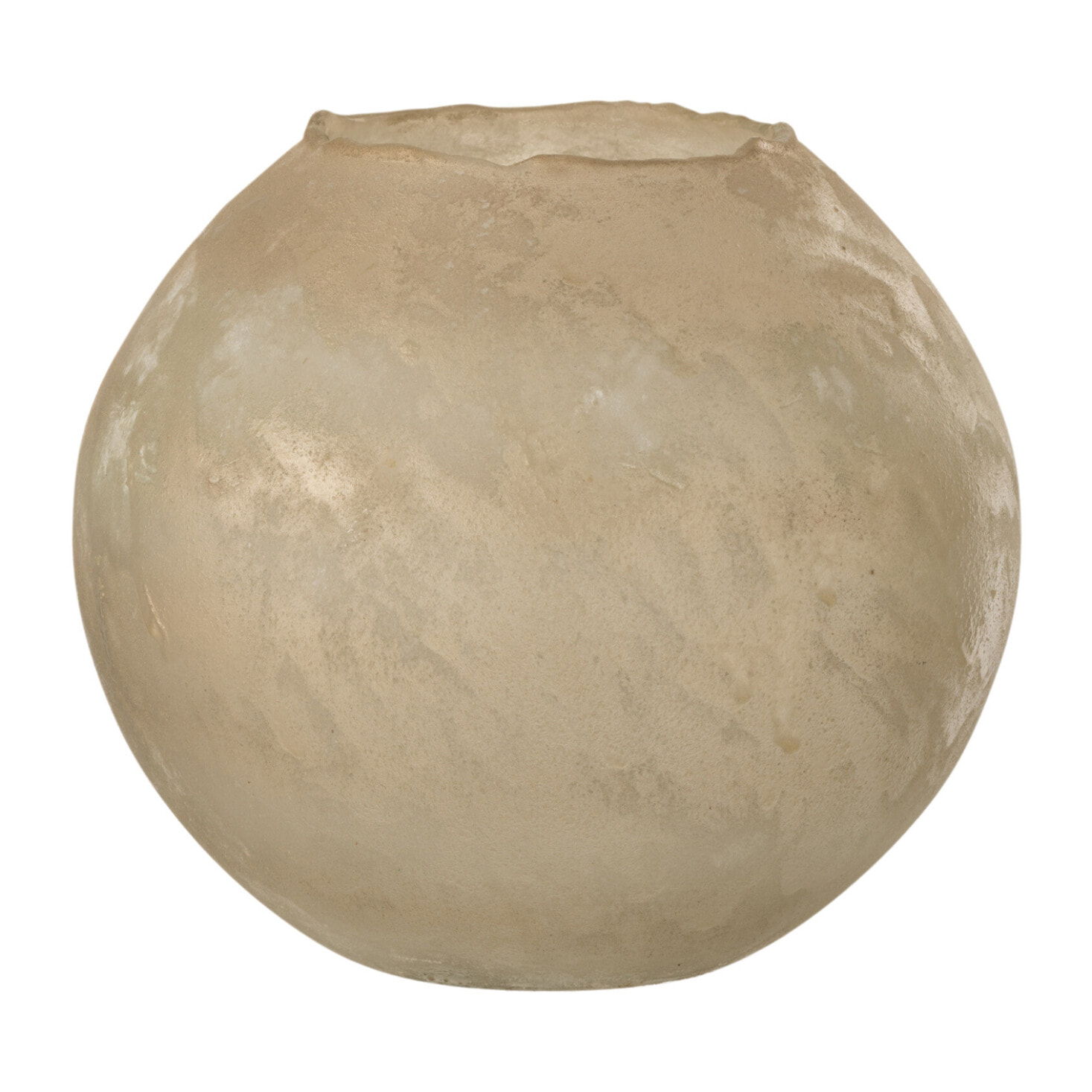 J-Line vase Soda Rond - verre - or - large - Ø 25 cm