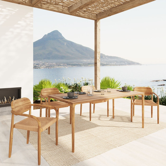 Chaise de jardin avec accoudoirs Sole Mio Kare Design
