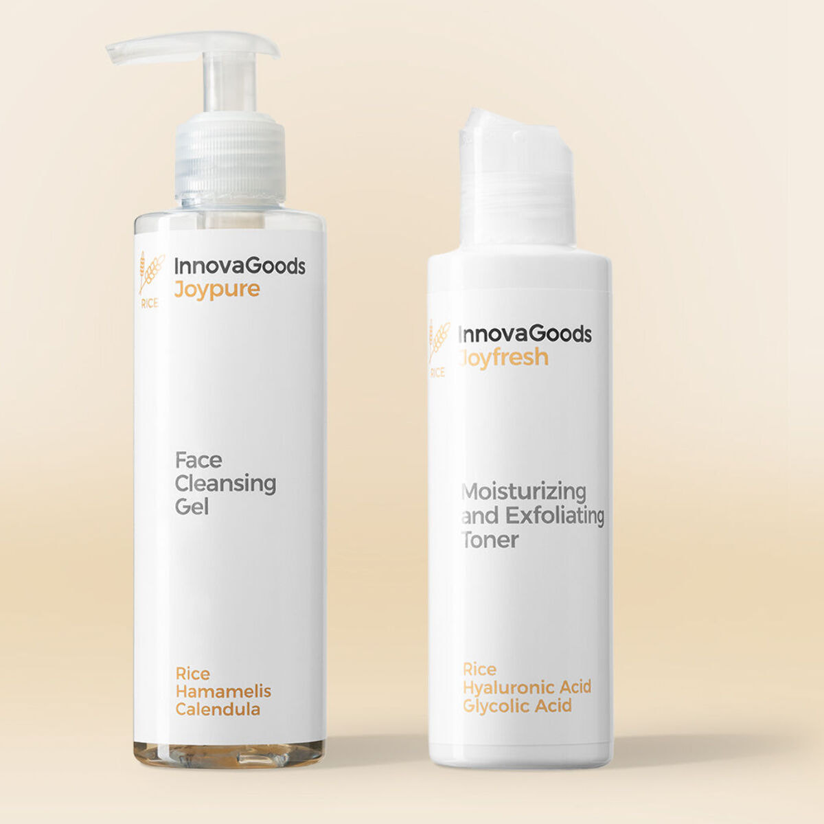 Pack Dúo de Limpieza Facial Rice InnovaGoods