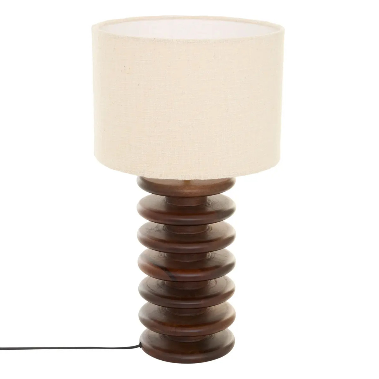 Lampe Rochi cylindrique H.60cm marron