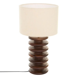Lampe Rochi cylindrique H.60cm marron