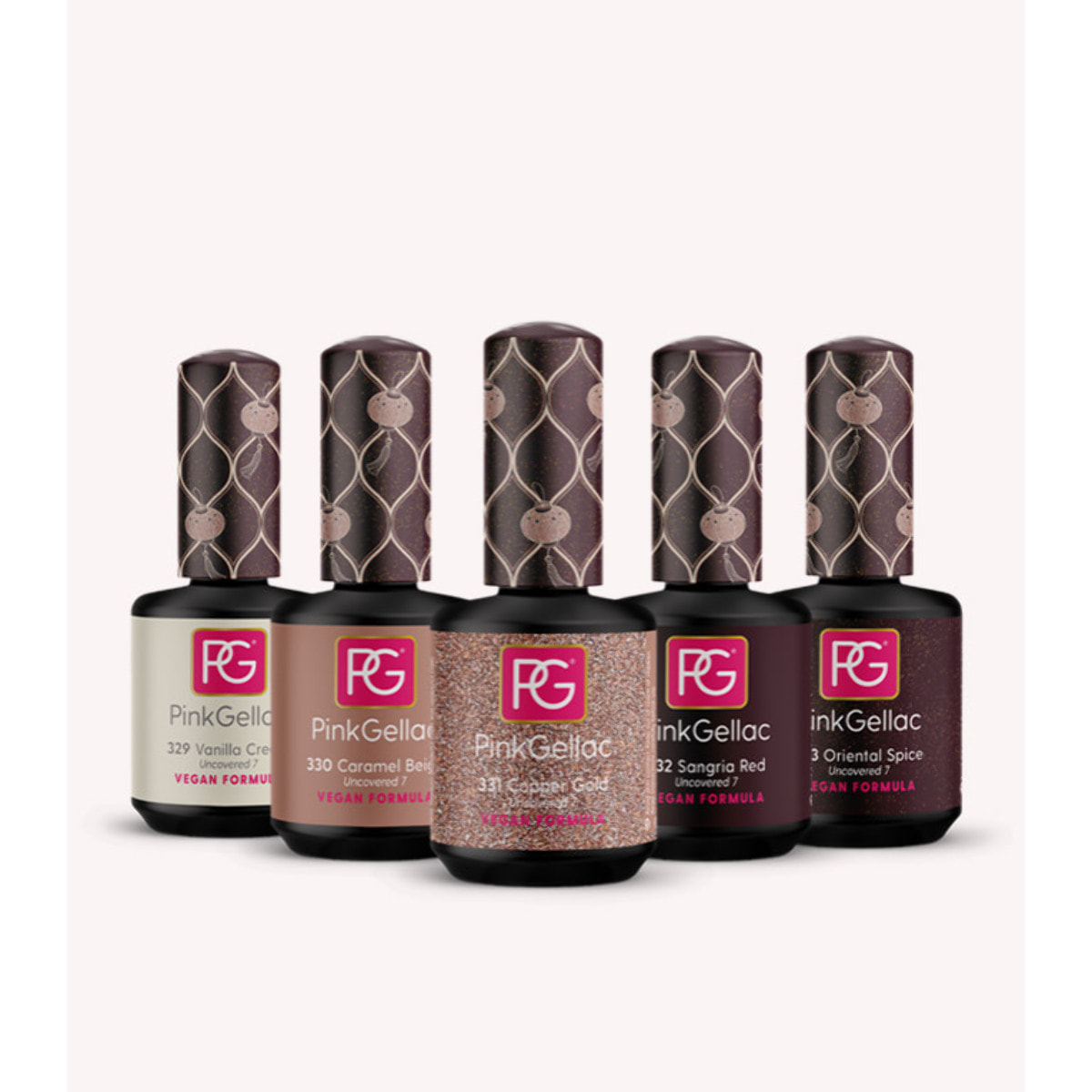 Set vernis semi-permanent - Uncovered7 - 5x 15 ml