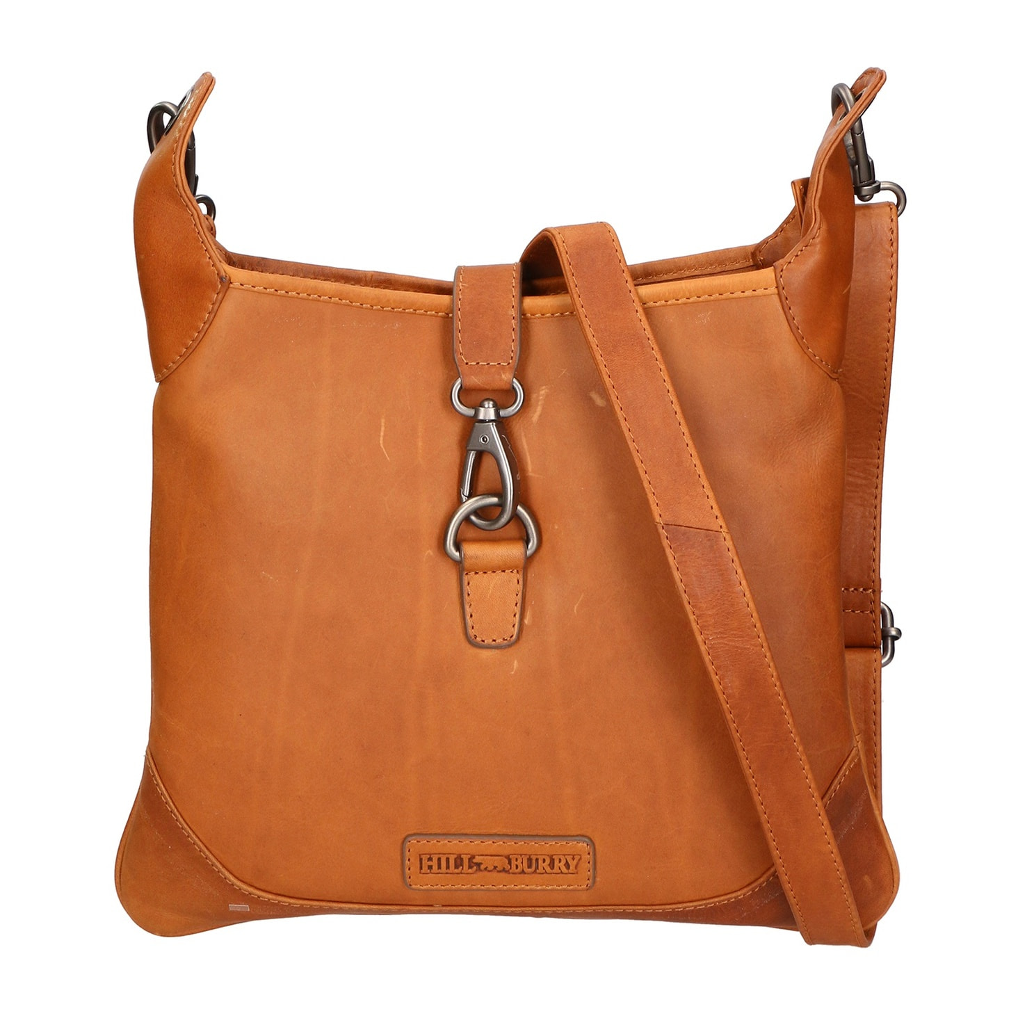 Borsa a tracolla da uomo in vera pelle - Modello False - RFID - 30.0 x 26.0 x 2.0 cm