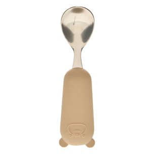 Set couverts cuillère et fourchette Yum l.16,5cm beige